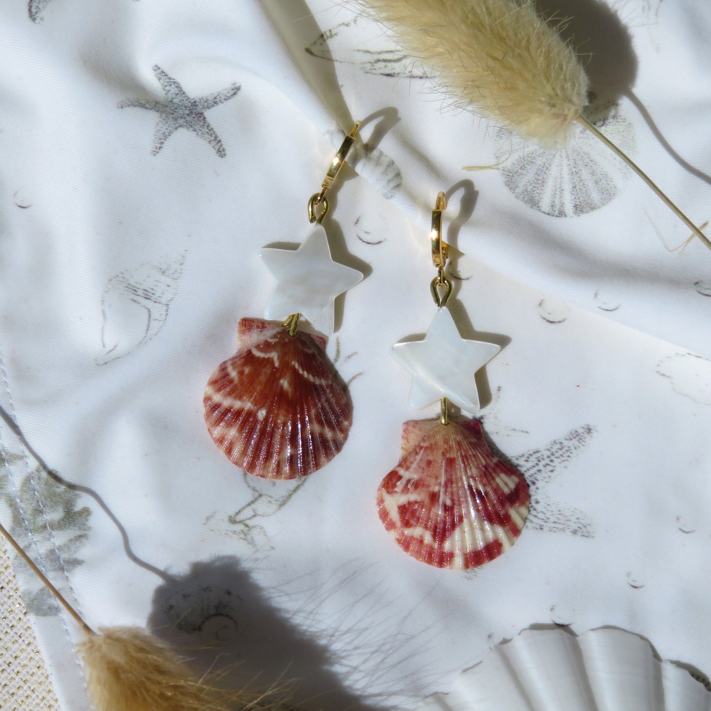 41 - Boucles d'oreilles Étoile des mers