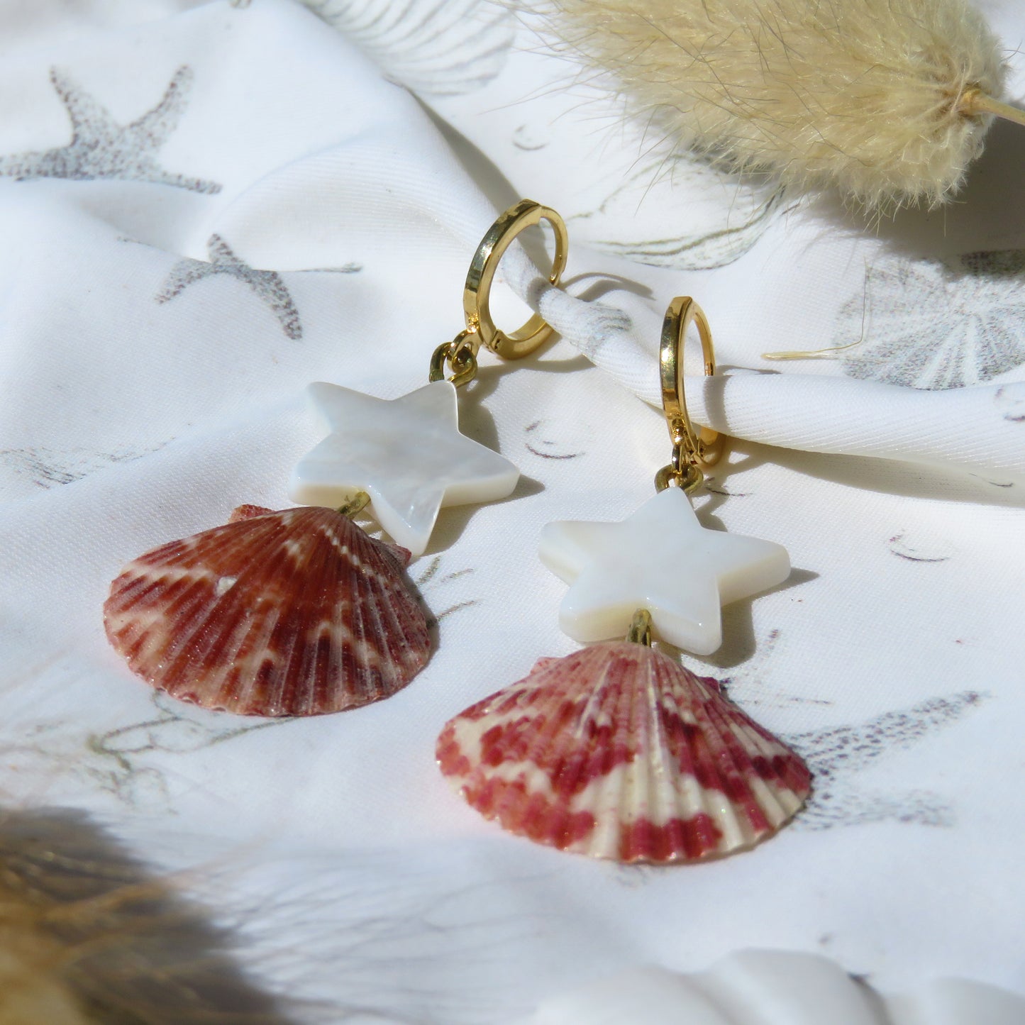 41 - Boucles d'oreilles Étoile des mers