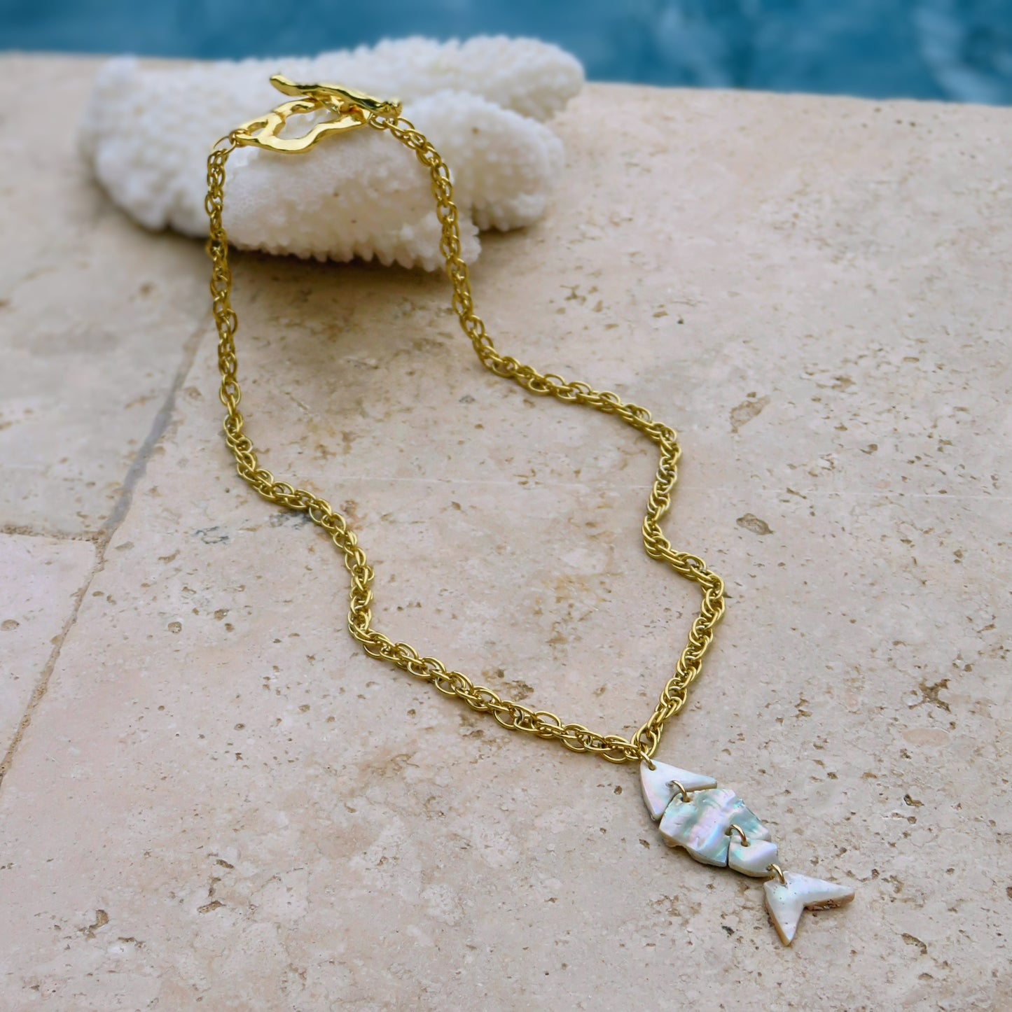 20 - Collier Écailles d'argent
