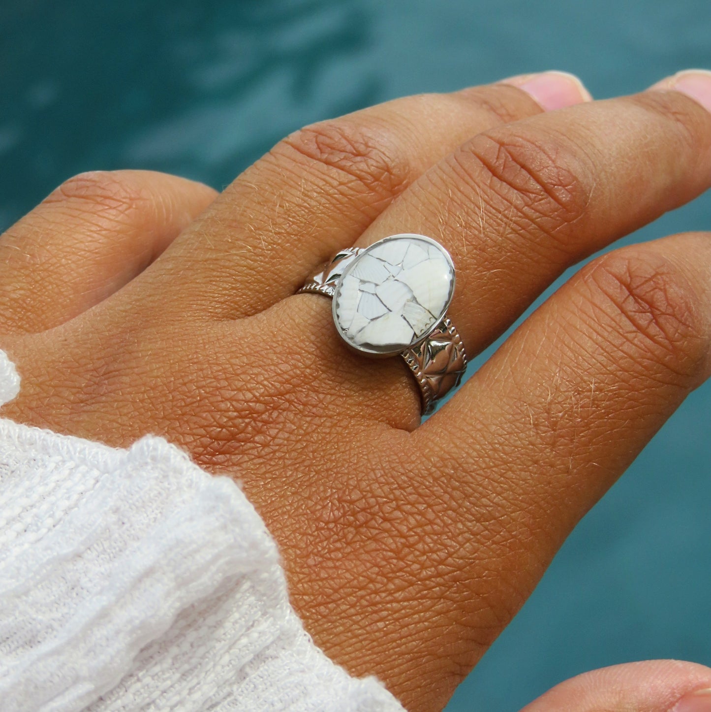 19 - Bague Fragments - ARGENT