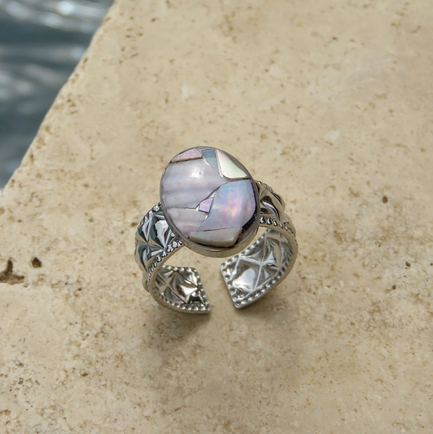 19 - Bague Fragments - ARGENT