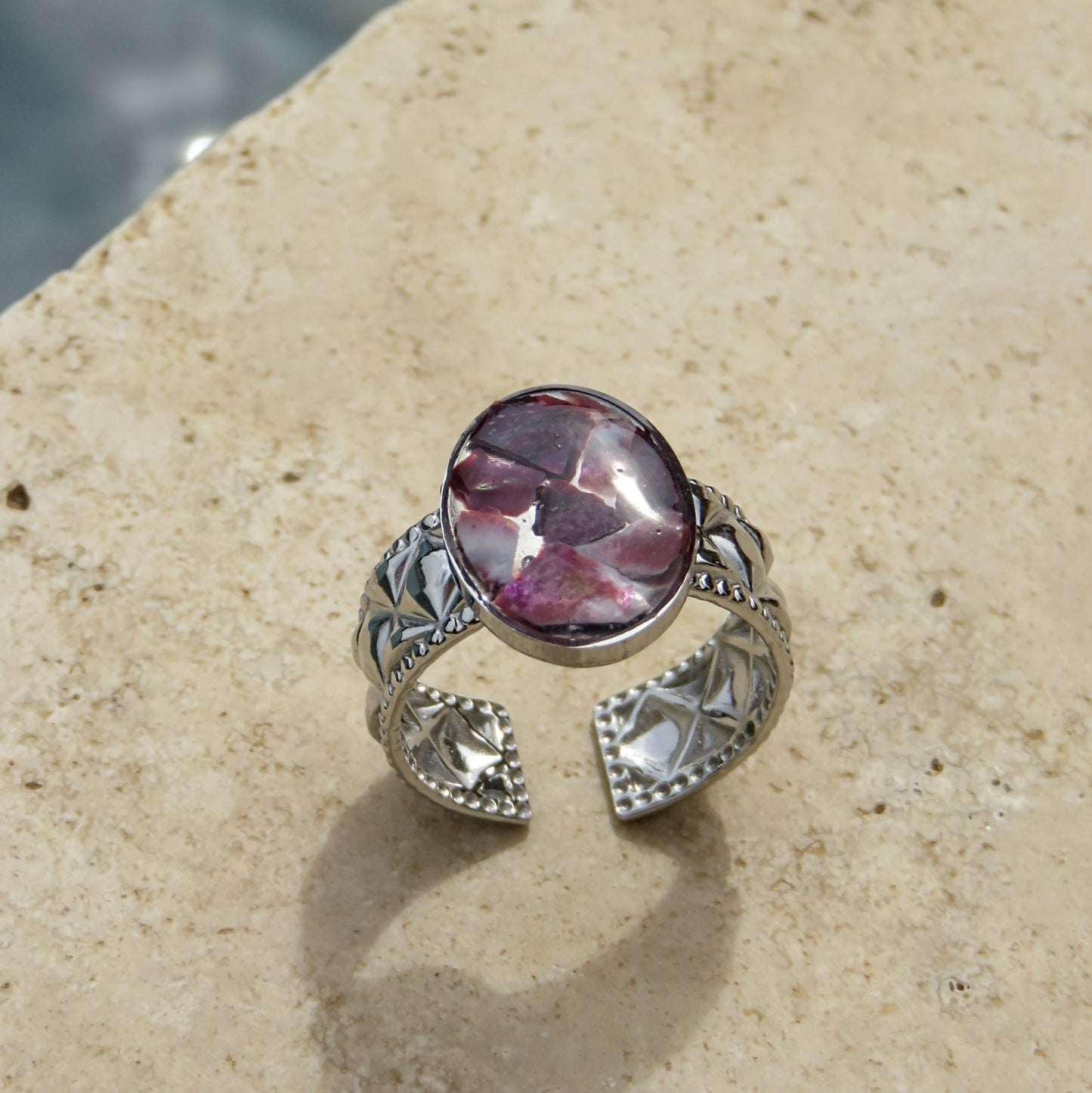 19 - Bague Fragments - ARGENT