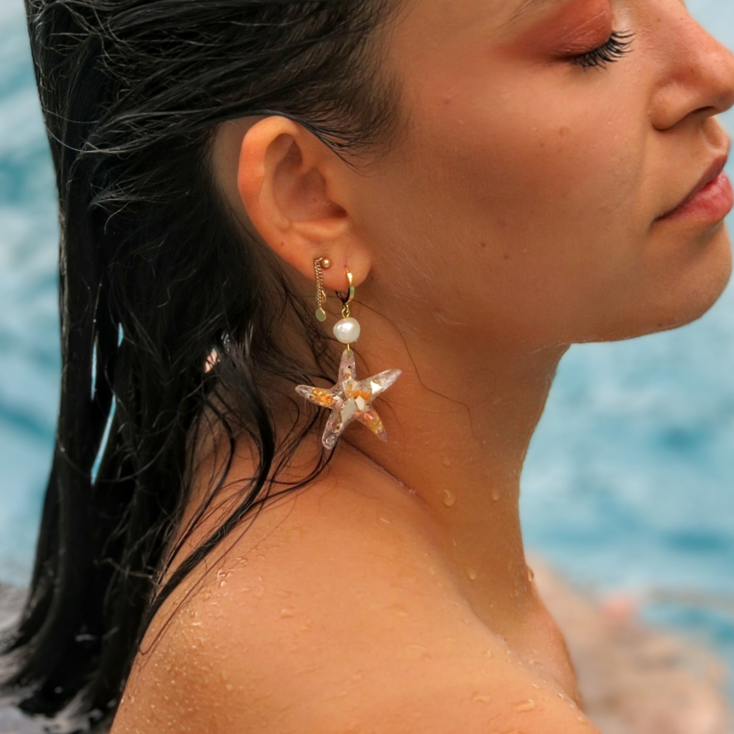 16 - Boucles d'oreilles Starfish