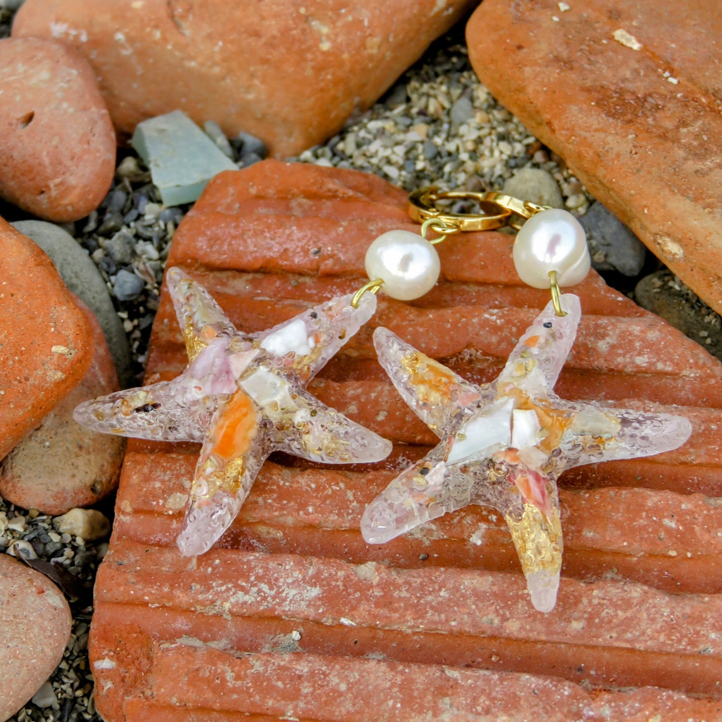 16 - Boucles d'oreilles Starfish