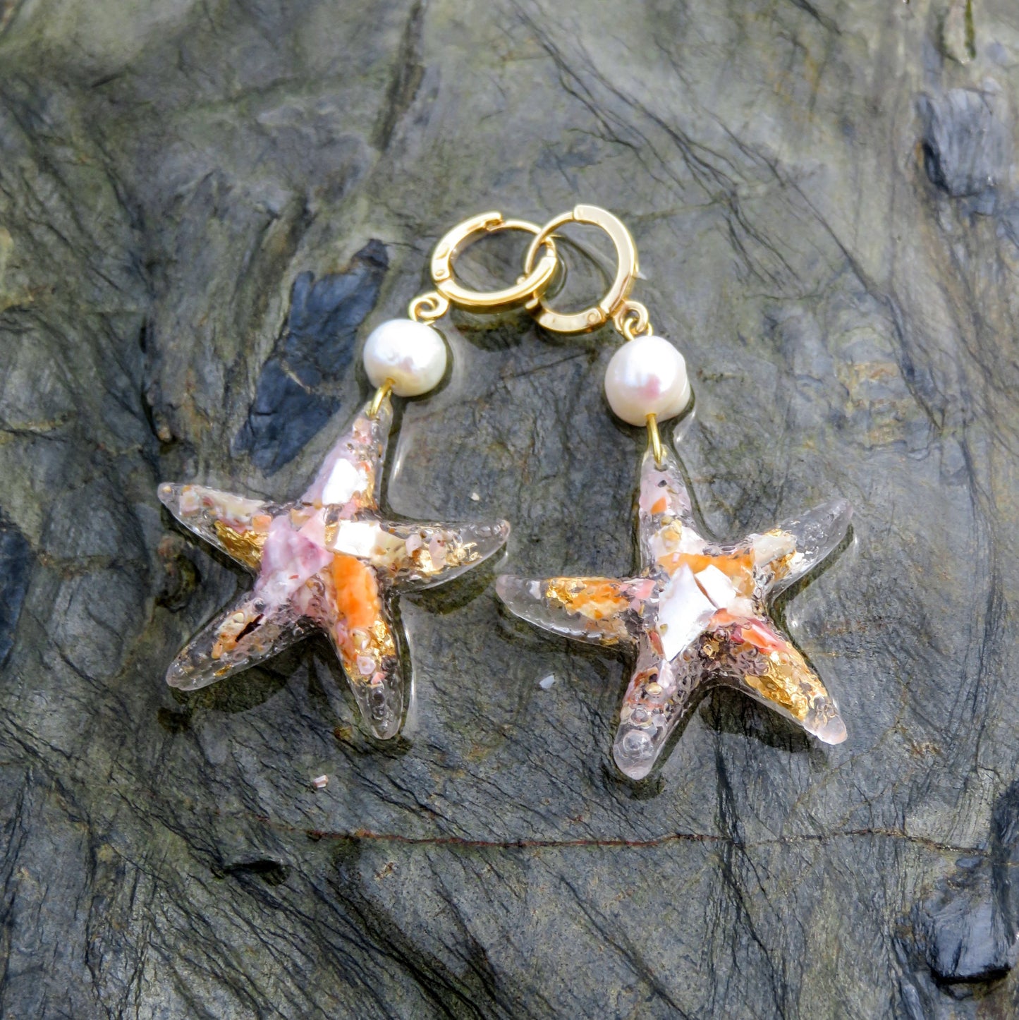 16 - Boucles d'oreilles Starfish