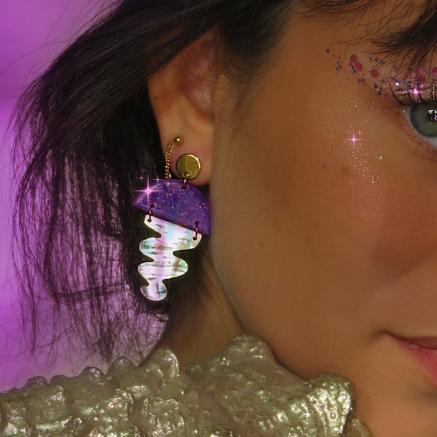 46 - Boucles d'oreilles Moonlight