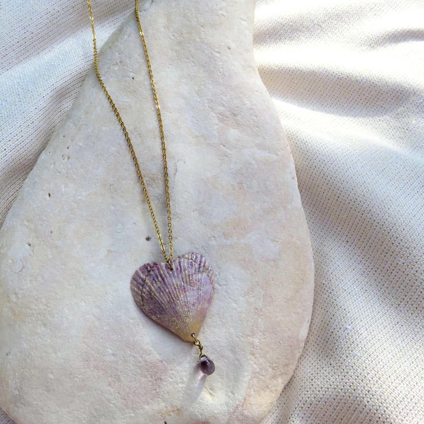61 - Collier Cœur Givré