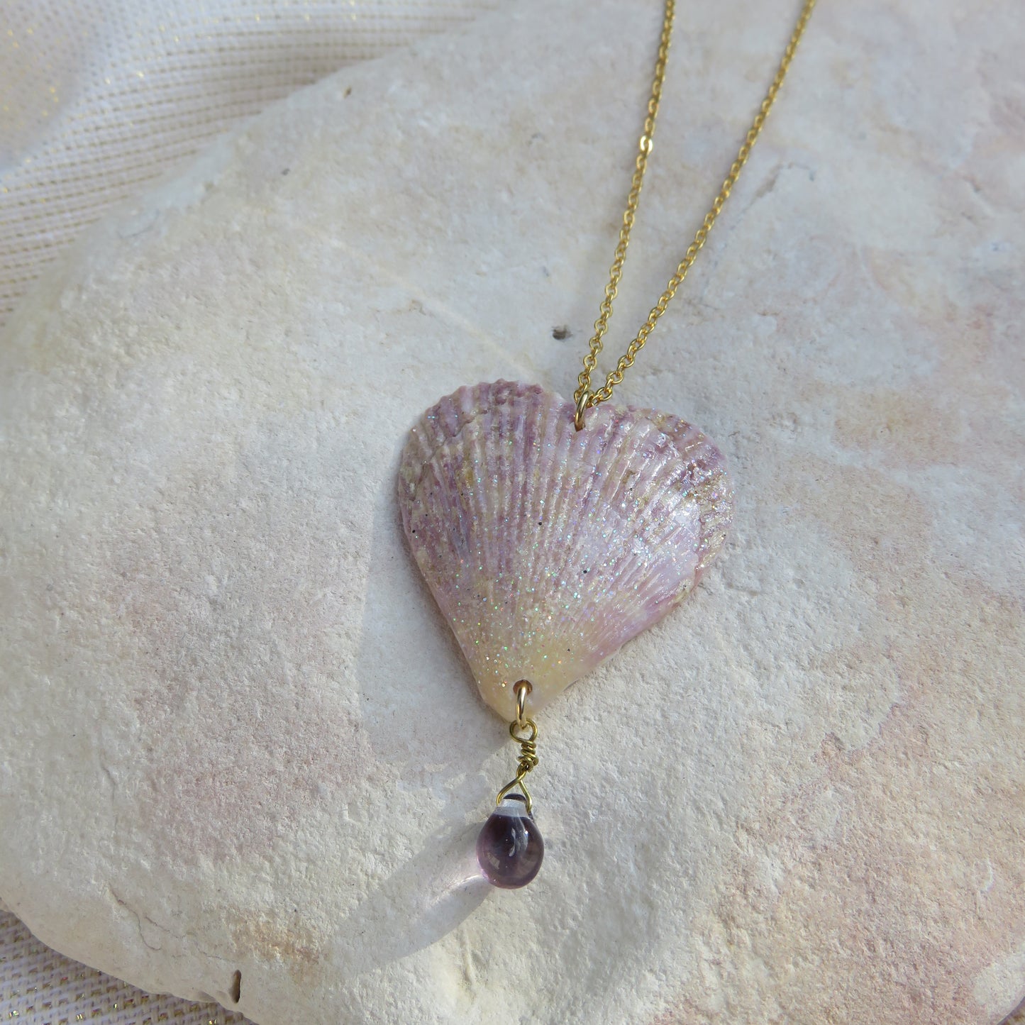 61 - Collier Cœur Givré