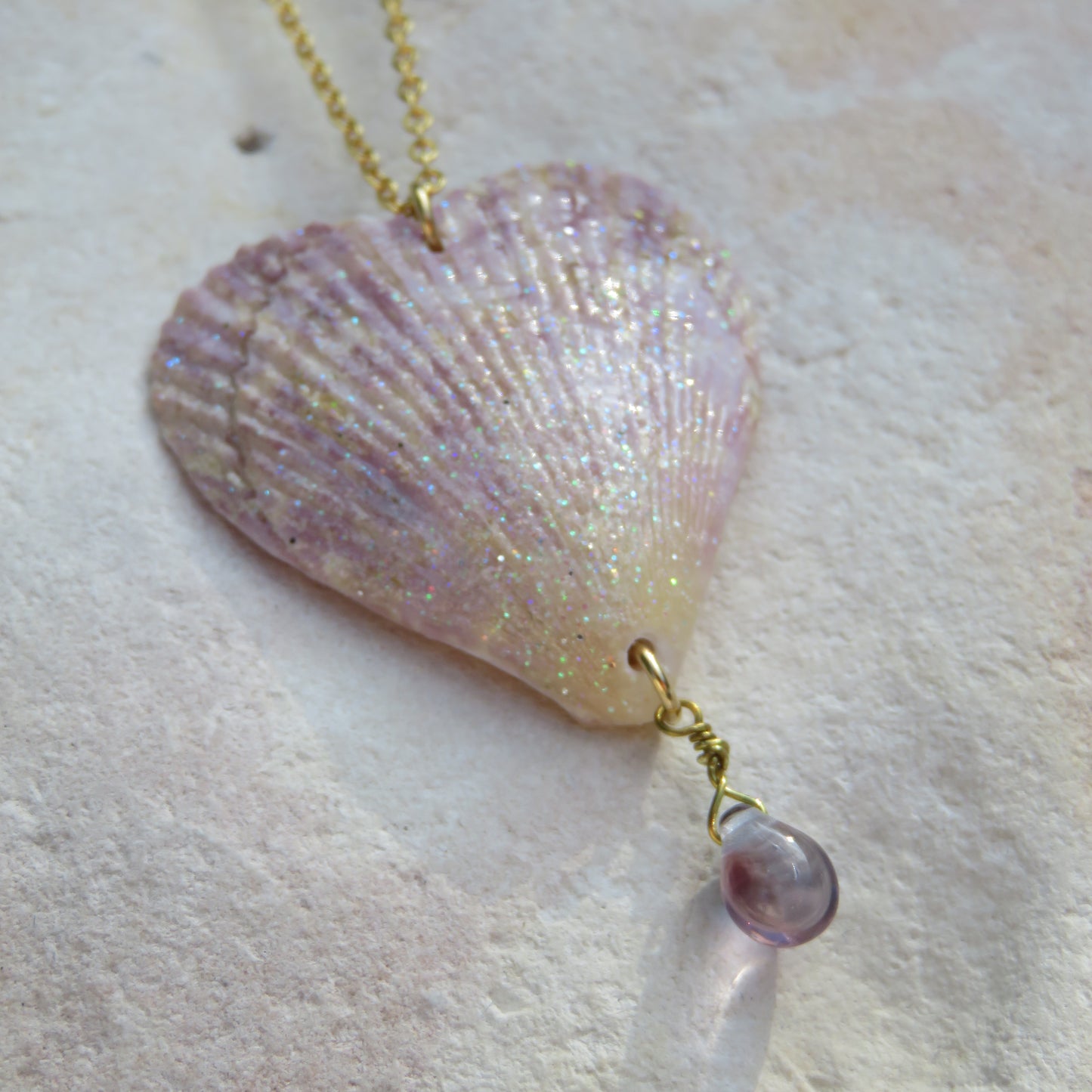 61 - Collier Cœur Givré