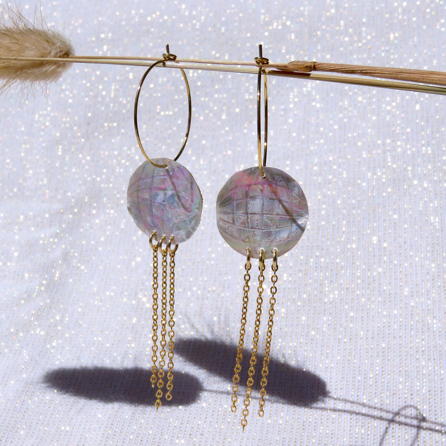 47 - Boucles d'oreilles Ormeau Disco