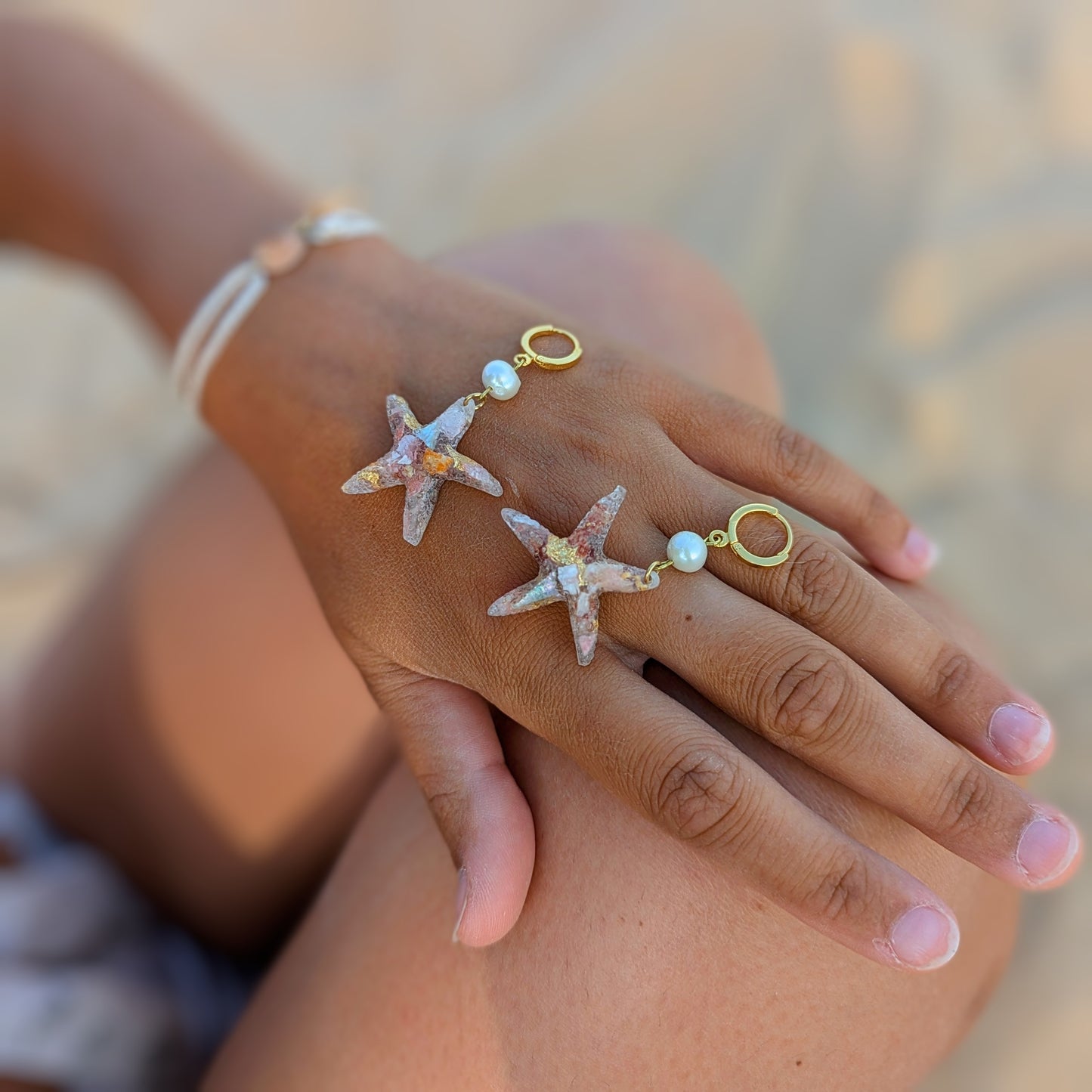 16 - Boucles d'oreilles Starfish