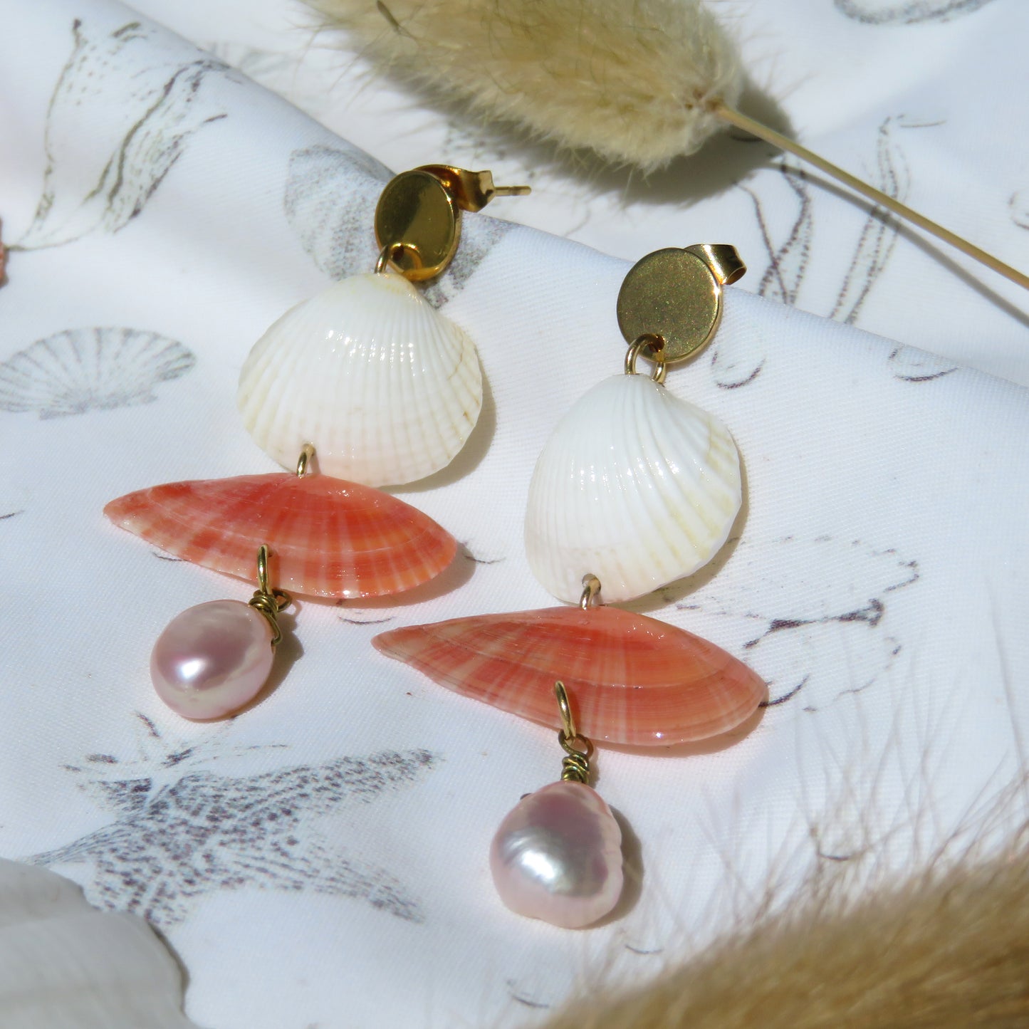 39 - Boucles d'oreilles Plage Sud