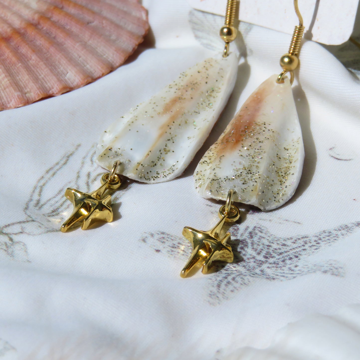 27 - Boucles d'oreilles Shine bright like a St Jacques