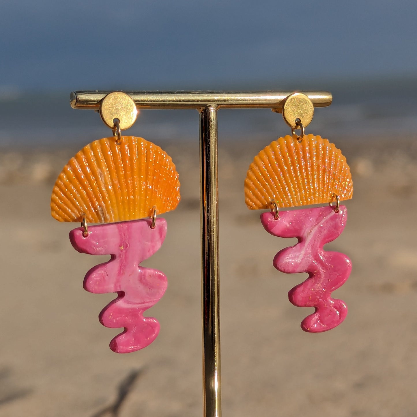 35 - Boucles d'oreilles Sunset
