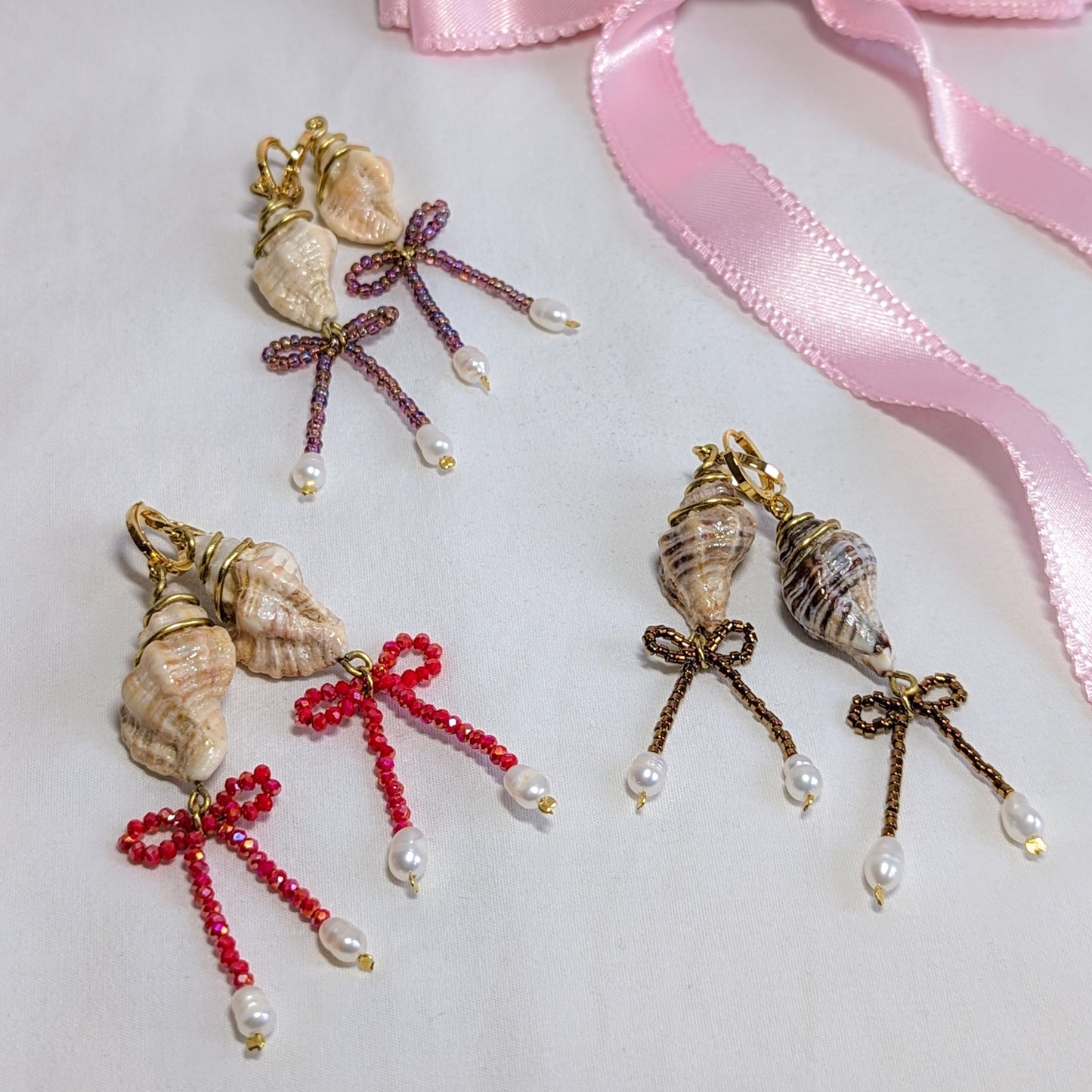 62 - Boucles d'oreilles Tourbillon d'amour