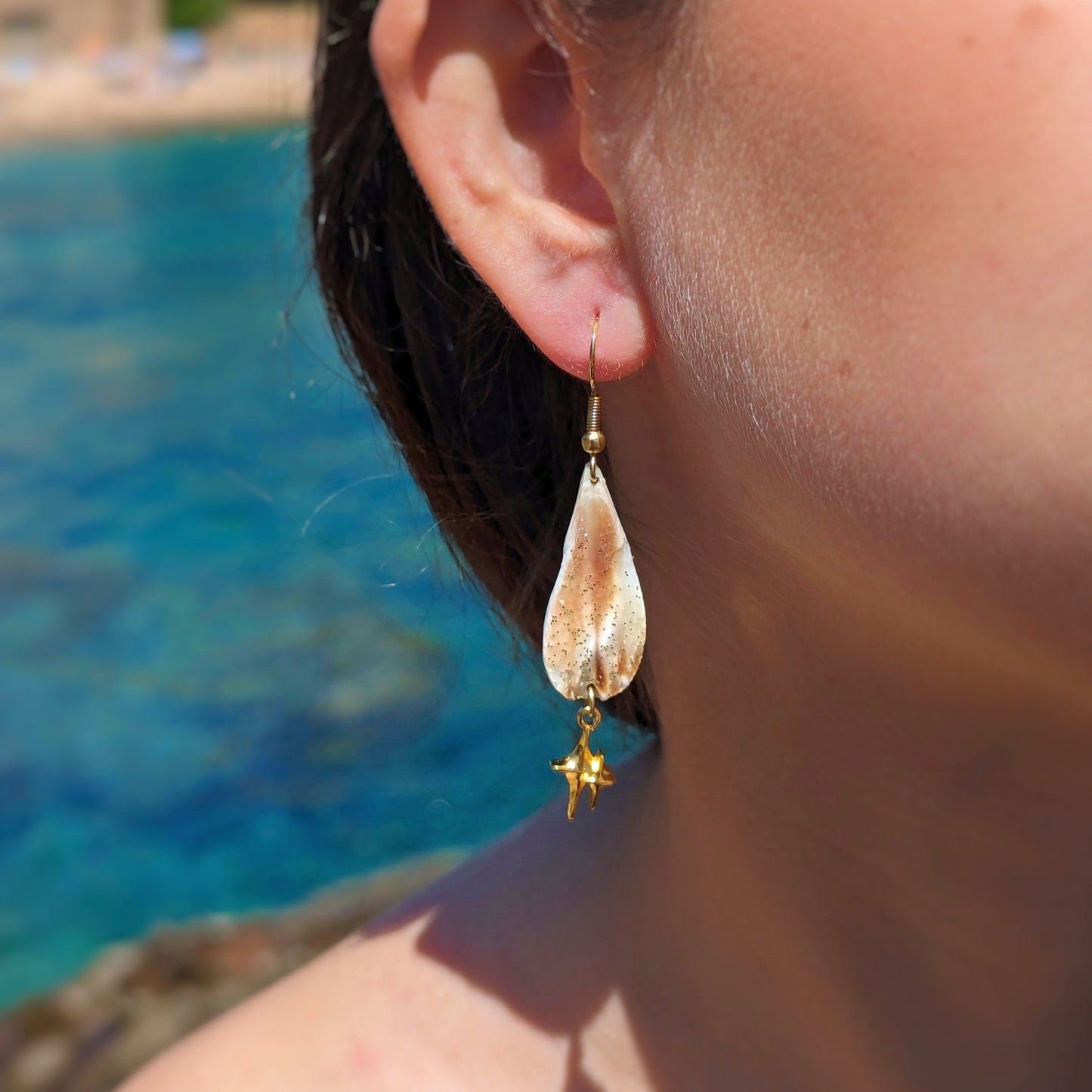 27 - Boucles d'oreilles Shine bright like a St Jacques