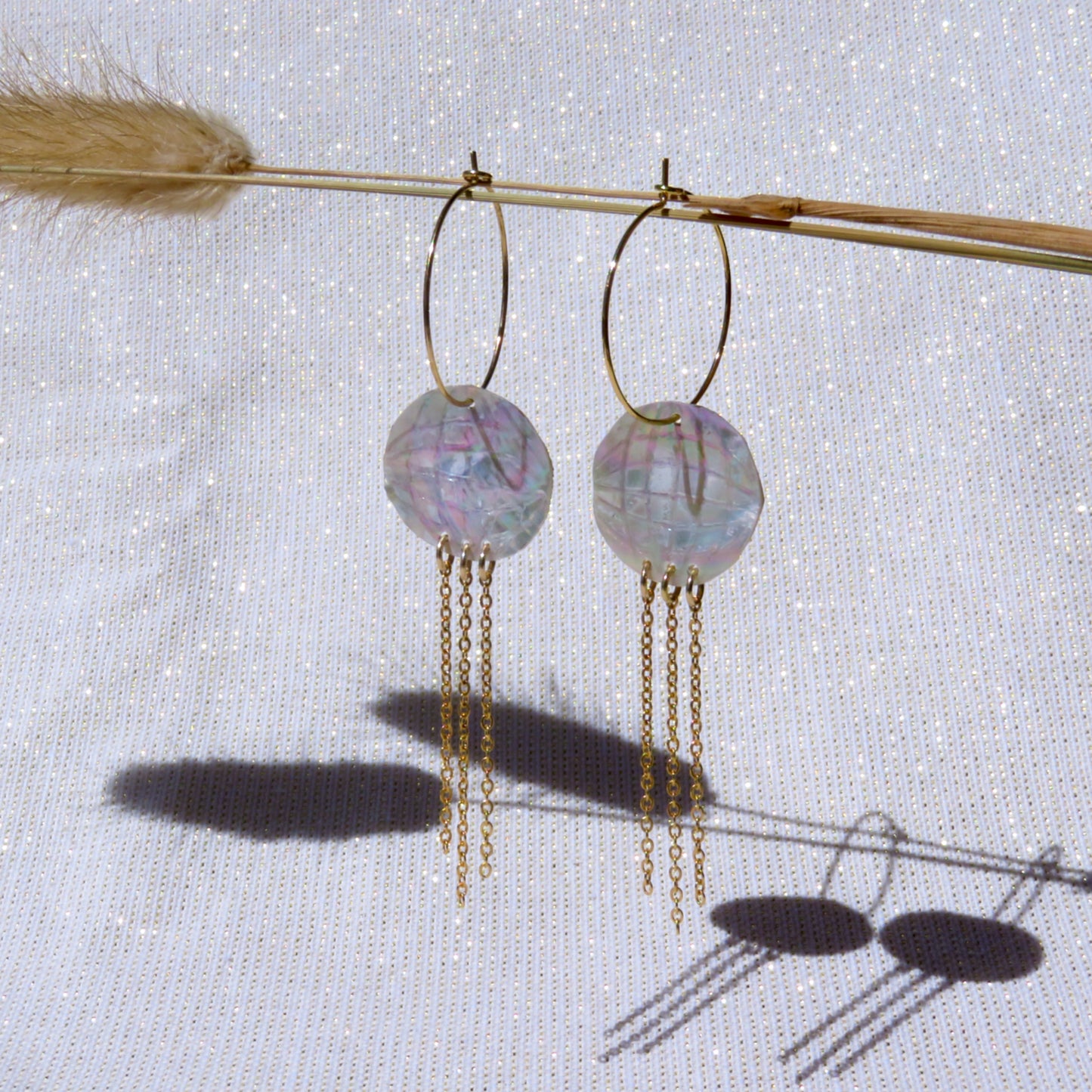 47 - Boucles d'oreilles Ormeau Disco